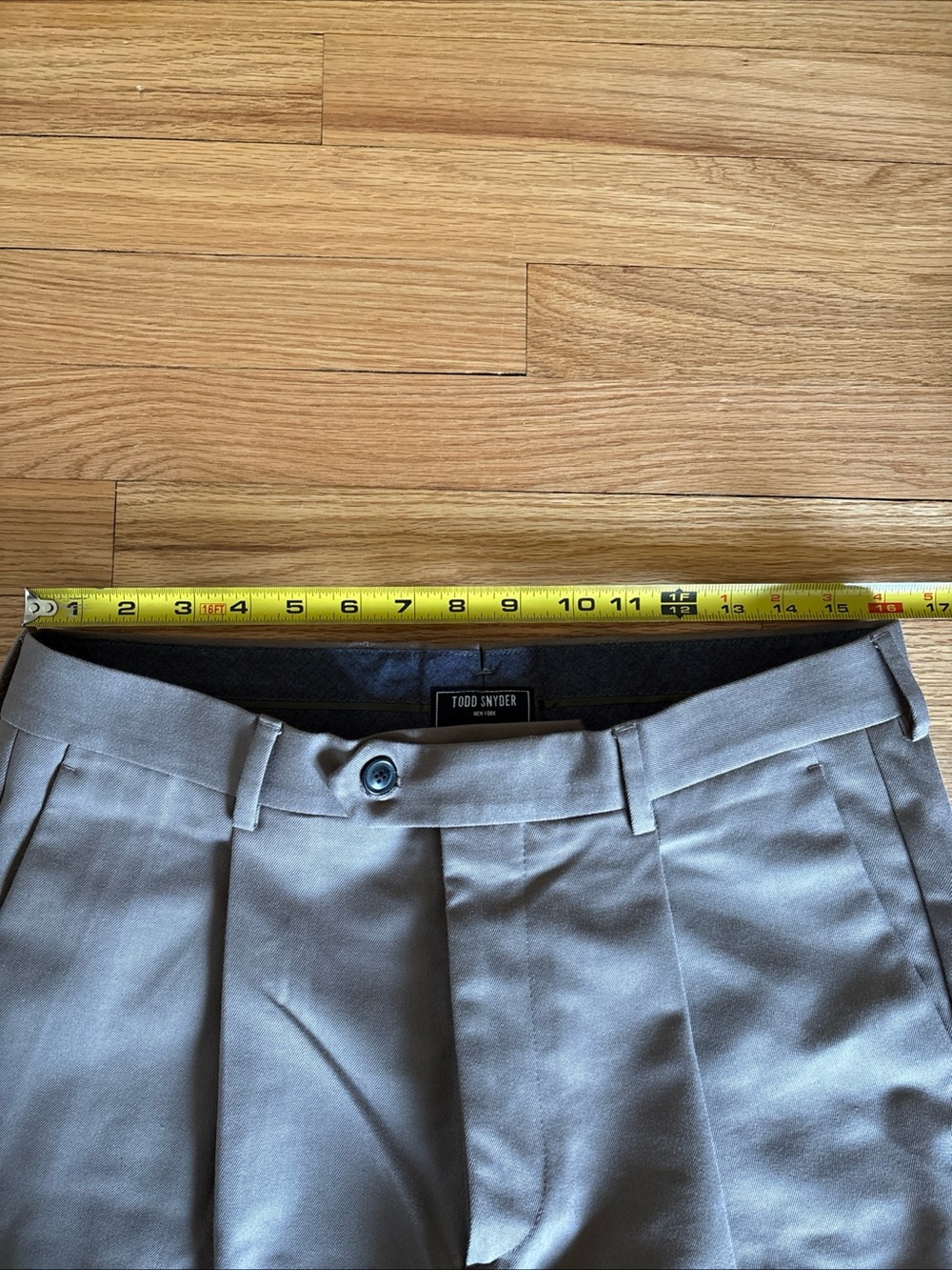 NWT Todd Snyder Italian Cotton Twill Madison Suit Pant in Khaki, 32 - Picture 6 of 10